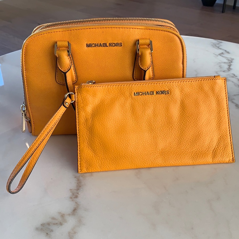Michael Kors tote and wristlet